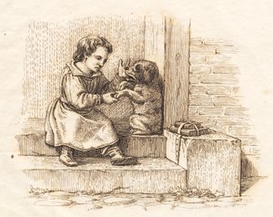 Illustratie voor "Halvhundrede Fabler voor Kinderen" door Hey door Martinus Rørbye