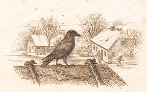 Illustratie voor "Halvhundrede Fabler for Børn" van Hey door Martinus Rørbye
