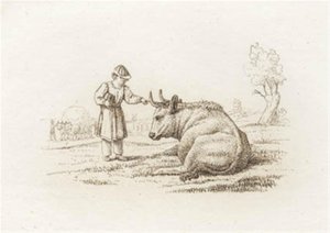 Illustratie voor "Halvhundrede Fabler voor Kinderen" van Hey door Martinus Rørbye