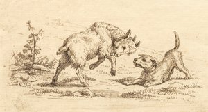 Illustratie voor "Halvhundrede Fabler voor Kinderen" door Hey door Martinus Rørbye