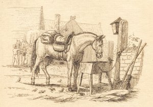 Illustratie voor "Halvhundrede Fabler voor Kinderen" door Hey door Martinus Rørbye