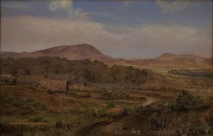 Landschap bij Blokhus, Jutland door Martinus Rørbye
