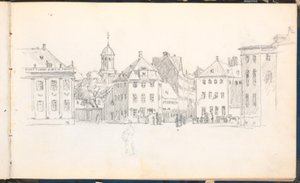 Partij van Kgs. Nytorv door Martinus Rørbye