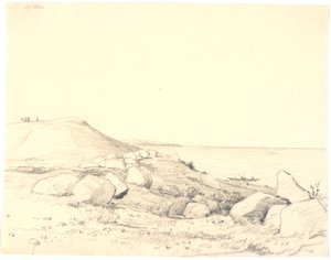 Strandlandschap door Martinus Rørbye