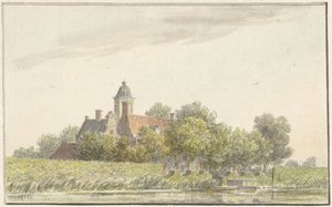 Pauwentuin aan de Amstel door Martinus van der Jagt
