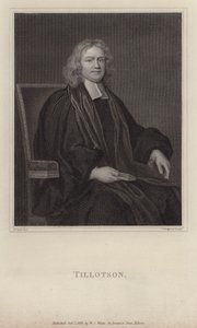 John Tillotson, Aartsbisschop van Canterbury (gravure)