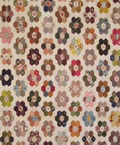 Detail van een lappendeken door Mary Butler