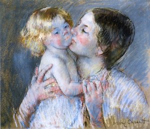 Een Kus voor Baby Anne door Mary Cassatt