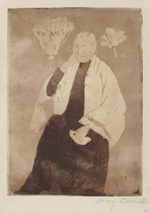 Een portret van de moeder van de kunstenaar