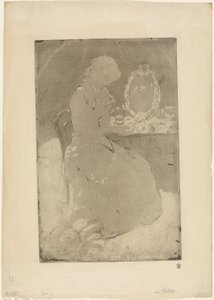 Aan de Kaptafel door Mary Cassatt
