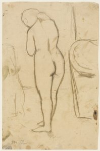 Tekening voor "Staand naakt door Mary Cassatt