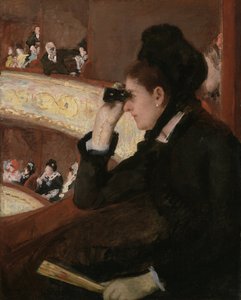 In de Loge door Mary Cassatt