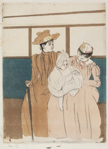 In de Omnibus door Mary Cassatt