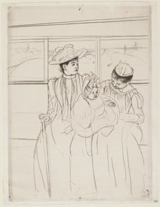 In de Omnibus door Mary Cassatt