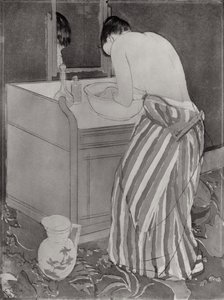 La Toilette, 1891 door Mary Cassatt