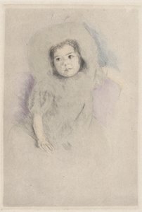 Margot met een Hoed (No. 1) door Mary Cassatt