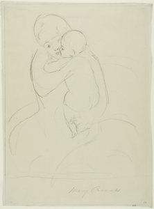 Moederlijke Omhelzing door Mary Cassatt