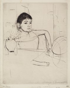 Mimi als Brunette, ca. 1889