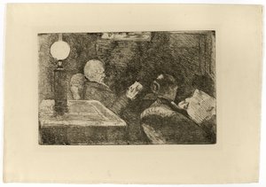 De heer en mevrouw Cassatt lezen door Mary Cassatt