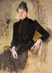 Portret van een vrouw door Mary Cassatt