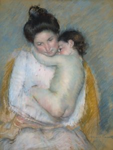 Slaperig Nicolle door Mary Cassatt