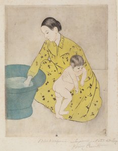 Het bad door Mary Cassatt
