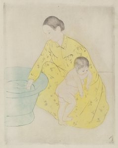 Het Bad door Mary Cassatt