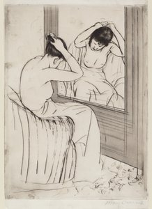 Het Kapsel door Mary Cassatt