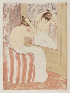 Het Kapsel door Mary Cassatt