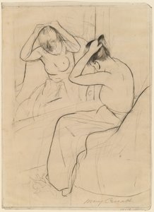 De Coiffure door Mary Cassatt