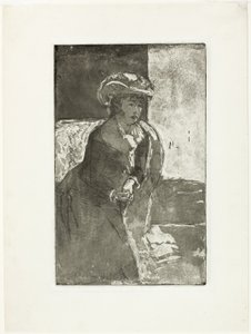 De Hoek van de Bank, Nr. 3 door Mary Cassatt