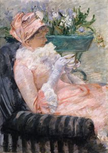 Het kopje thee, ca. 1880-1 door Mary Cassatt