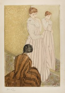 De pasvorm, 1890-91 door Mary Cassatt