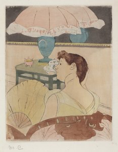 De Lamp door Mary Cassatt