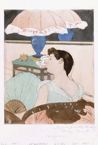 De Lamp, 1890-91 door Mary Cassatt