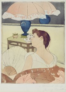 De Lamp, 1891 door Mary Cassatt