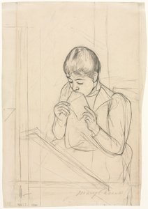 De Brief recto, De Brief verso, 1891 door Mary Cassatt
