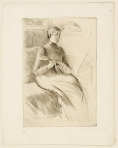 De mandolinespeler door Mary Cassatt