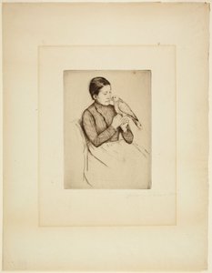 De papegaai door Mary Cassatt