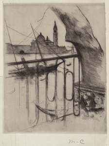 Uitzicht op Venetië door Mary Cassatt