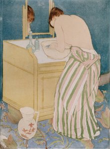 Vrouw die baadt, 1890-91