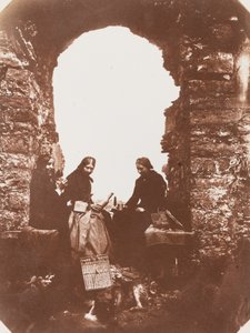 Het picknickfeest,1854 (foto) door Mary Dillwyn