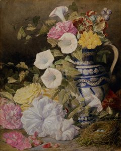Een Stilleven met een Vaas Bloemen