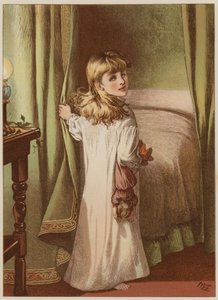 Meisje gaat naar bed door Mary Ellen Edwards