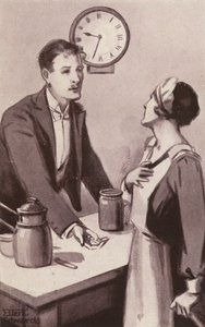 Illustratie voor Kipps door H.G. Wells door Mary Ellen Edwards