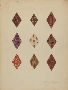 Quilt Lappen, c. 1937 door Mary Fitzgerald