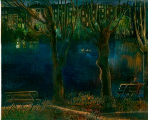 De vijver; South End Green door Mary Kuper
