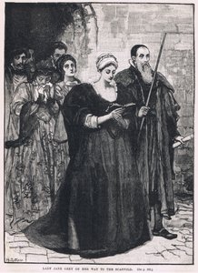 Lady Jane Grey op weg naar het schavot 1554