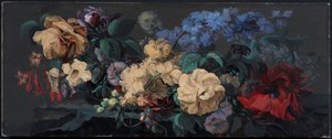 Zomerbloemen op een richel