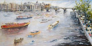 Jubileumoptocht op de Theems